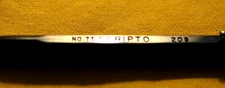 VTG. BLACK SCRIPTO K770 NO.77 20 CENTS MECHANICAL PENCIL