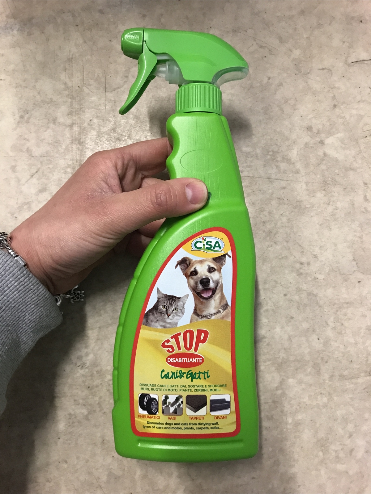 2 PEZZI Disabituante per cani e gatti INTERNO ESTERNO muri Ruote Vasi Giardino