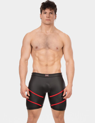 barcode Berlin - Biker Short NURU schwarz-rot S M L XL 92473/103 BRANDNEU