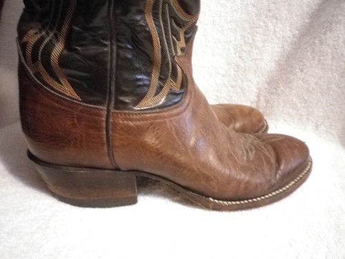 Vintage TONY LAMA COWBOYSTIEFEL STIL 6705 BRAUN LEDER 8D - Bild 10 von 18