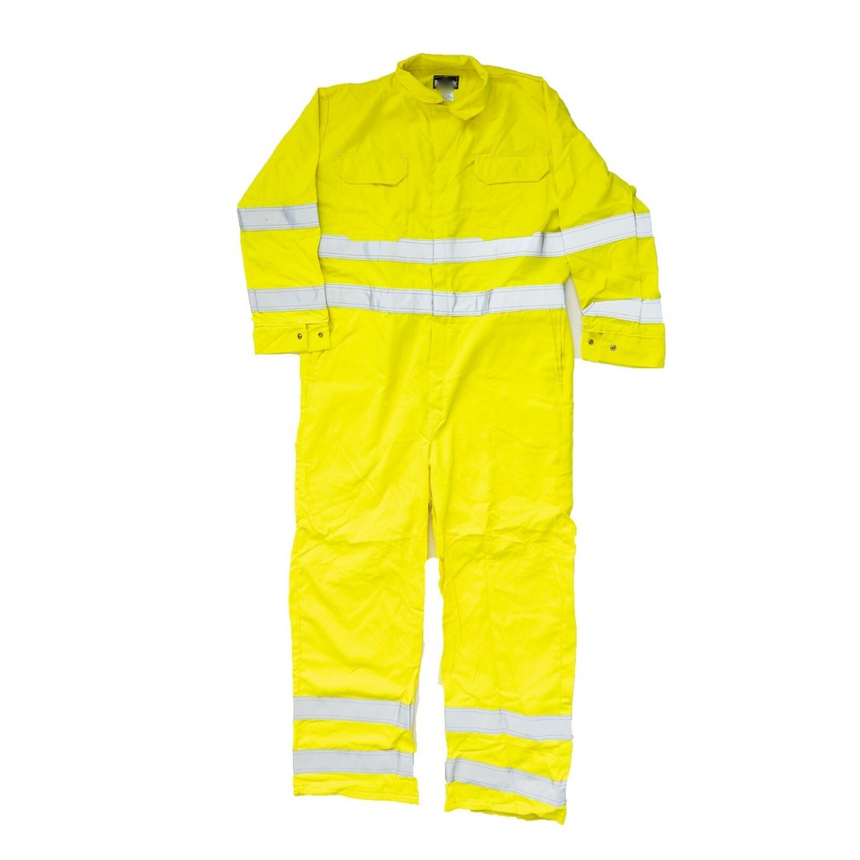 Used Flame Resistant Hi-Visibility Coveralls YELLOW Cintas Redkap ...