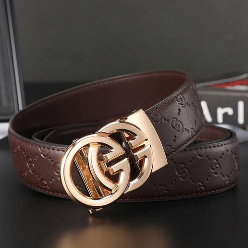 Luxury Designer Leather Belts Men Women Buckle Waist Strap for Jeans Waistband - Picture 34 of 36
