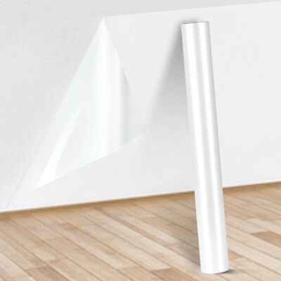 Electrostatic Absorption Wall Protective Film 2'' x 17.7'', Clear 