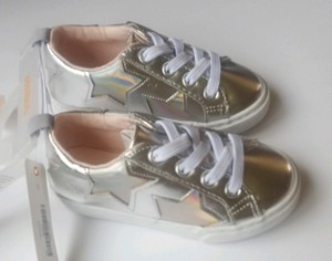 metallic star sneakers