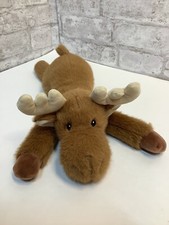 Mary Meyer Moose Plush Stuffed Animal Rare HTF Super Soft 14 Lovey Brown Baby