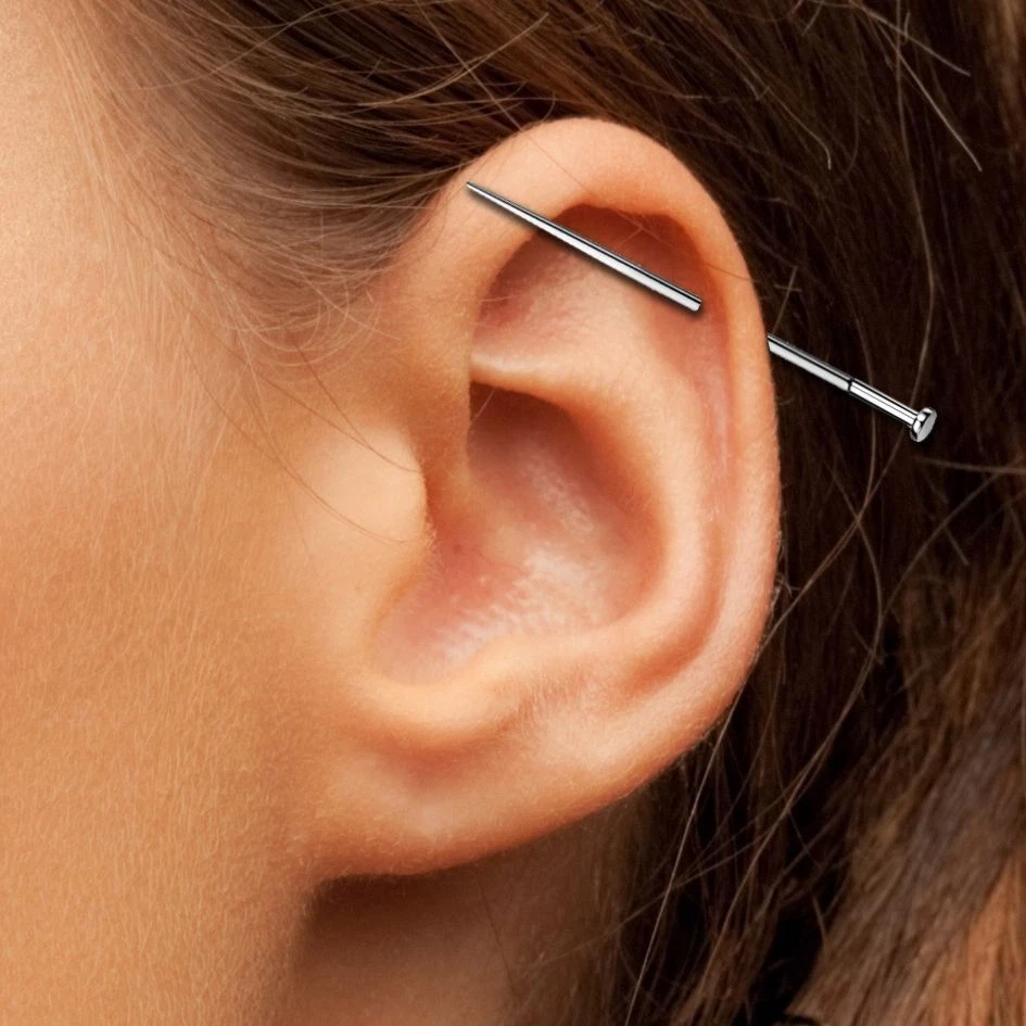 18G 16G 14G Implant Grade Titanium Insertion Taper Threadless Jewelry Piercings