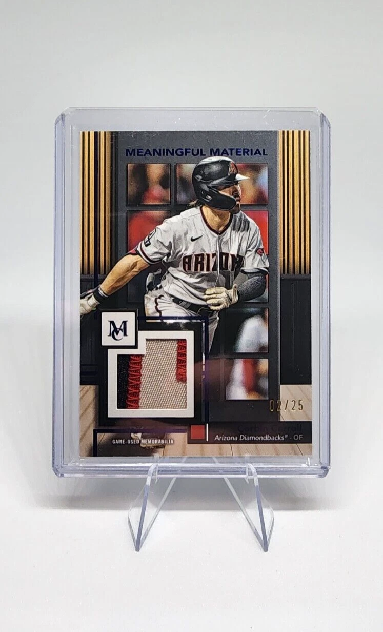 2024 Topps Museum Collection Corbin Carroll Meaningful Materials Relic /25