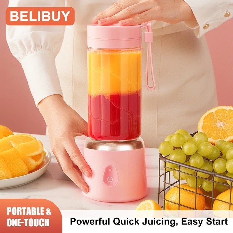 Portable Electric Juicer USB Charging Mini Household Juice Squeezer Mixer Citrus