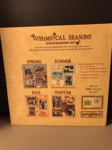 New Scrapbooking Kit - Lori Gardner 2005 Whimsical Seasons with 750 Pieces - Imagen 2 de 10