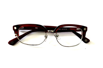 MUSE 51-000393 NEW RED UNISEX OVAL FULL RIM AUTHENTIC EYEGLASSES FRAME 46-18-135
