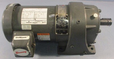 Emerson E186 3PH Motor E186A Synchrogear R276/L12113272N Gearbox 1-1/4'' Shaft