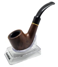 Sanda Durable Small 3.75" Wood Finish Tobacco Herb Smoking Pipe Bowl, PIP103