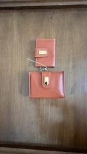 Winston Cowhide Leather Wallet with coin purse, matching Cowhide Key Holder.