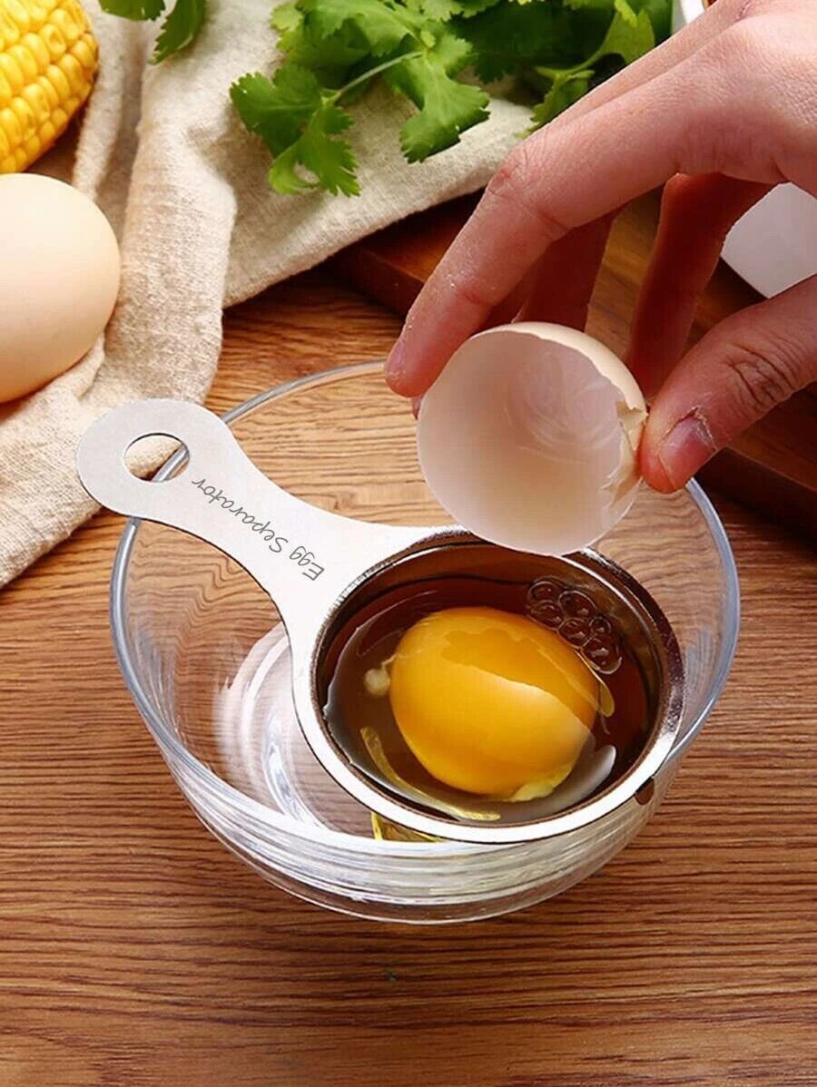 Egg Separator Gadget Egg Yolk White Separator Holder Sieve Funny