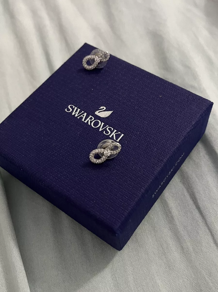 Swarovski infinity mini pierced earrings deals