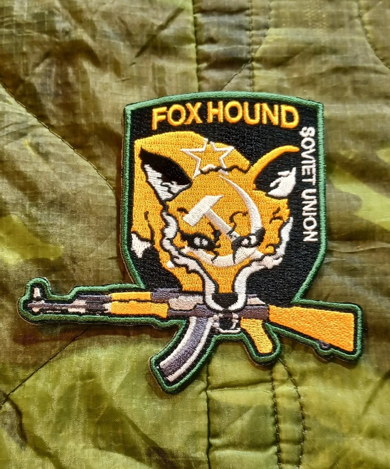 Foxhound Patch Metal Gear Solid USA Soviet Union Variants Lot RARE Hideo Kojima - Image 4 of 4