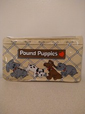 Vintage Pound Puppies Pencil Holder Case Zip Closure 1986 by Tonka Dog Pouch