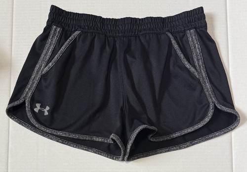 UNDER ARMOUR Heat Gear - Women's Black Athletic Polyester Shorts - Size X-Small