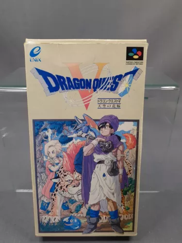 NINTENDO SUPER FAMICOM SFC Dragon Quest V 5 Hand of the Heavenly Bride JPN Boxed