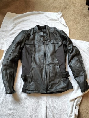 BKS Chelsea Damen Leder Motorrad Jacke schwarz Gr. 12 36'' M sehr guter Zustand