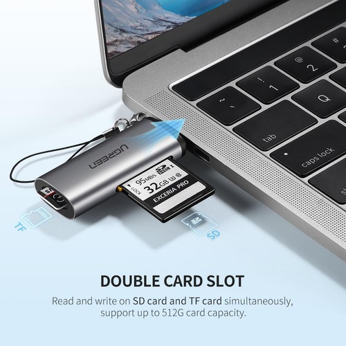 Ugreen USB 3.0 Type-C Card Reader SD TF CF MS Micro SD Memory Card USB Adapter - Picture 2 of 24