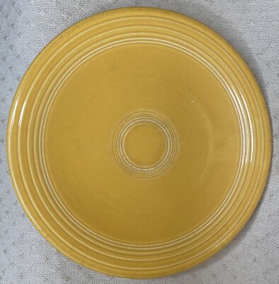Vintage Fiesta Original Yellow 1/2” Bread Appetiser Dessert Plate