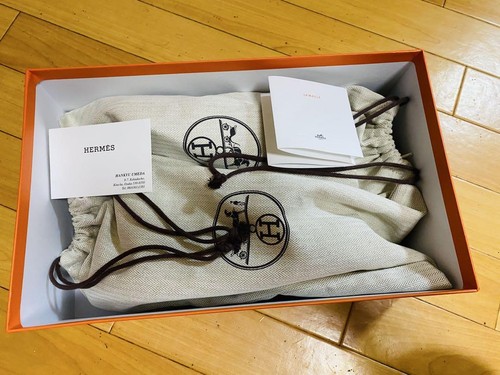 HERMES Flex Bouncing Sneakers Size US 6 White From Japan - Picture 4 of 13