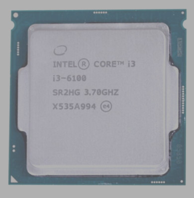 Intel Core i3-6100 / 2 x 3,70GHz / 8GT/s / 3MB / LGA 1151 / Prozessor