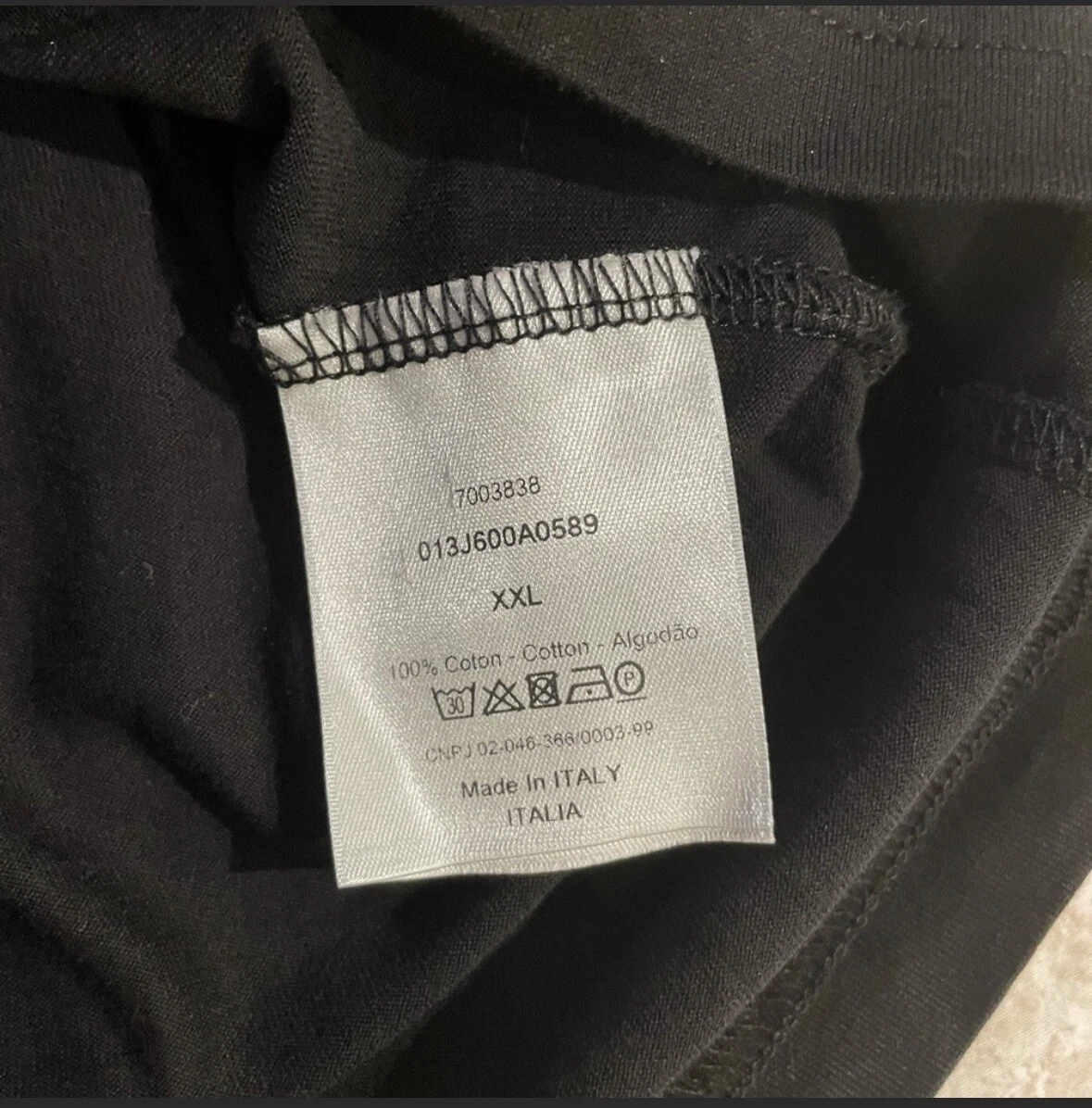 Christian Dior 'CD ICON' T-SHIRT, RELAXED FIT- Black - Sz Xxl