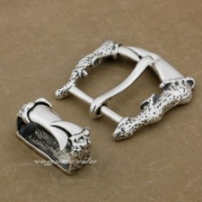 925 Sterling Silver Huge Dragon Claw Belt Buckle Punk DIY Accessories 9C009D BZ