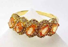HSN Colleen Lopez Yellow Gold Plated Pink Sap...