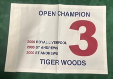 Tom Watson Three-Time Open Championship Winner Golf Pin Flag WHITE (Not Signed)