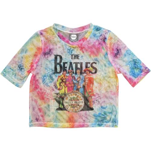 The Beatles Ladies Crop Top: Sgt Pepper OFFICIAL NEW  - Picture 1 of 2