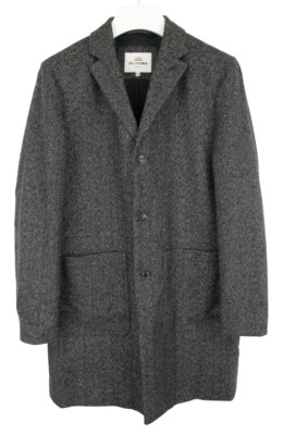 BEN SHERMAN Coat Men's UK 40 Wool Blend Patterned Button Up Notch Lapel