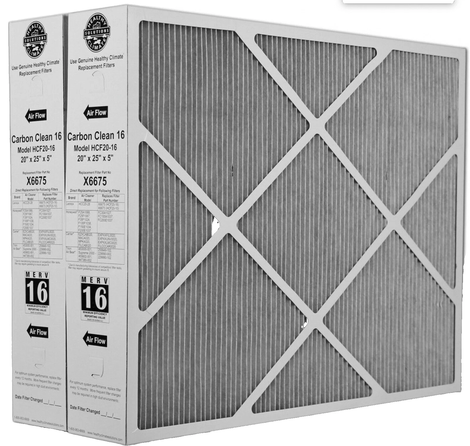 Filtros de aire de carbono LENNOX Blanco