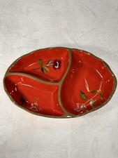 Octavia Hill Garden Collection Tracy Porter 3 Divided Serving Platter 10 x 15