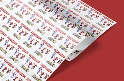 Geschenkpapier Spidey personalisiert - individueller Name & Anlass | Geschenkpapier Kinder