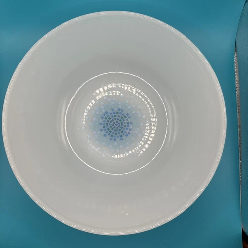 Vintage Anchor Hocking FIRE KING - BLUE MOSAIC VEGETABLE BOWL 8 1/4"