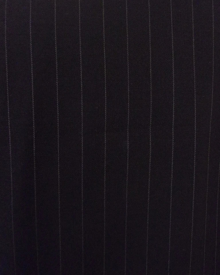EUC Andrew Fezza Assets Black Chalkstripe 100% Wool 2 Pc Business Suit sz 42 L - Image 4 of 4