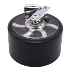 2"   3 PC Tobacco Herb Spice Crusher Hand Crank Grinder Black Blue Red Green
