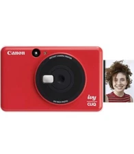Canon Ivy CLIQ Instant Camera Printer. 2”x3” Photos (Ladybug Red) (Brand New)