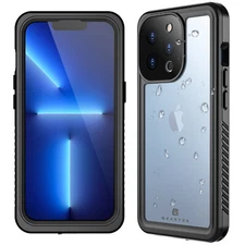 For iPhone 13 Pro Max /Mini Case Waterproof Shockproof Built-in Screen Protector