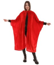 Adult Women's Hooded Robe Cape Costume  Red Halloween Costume HC-182