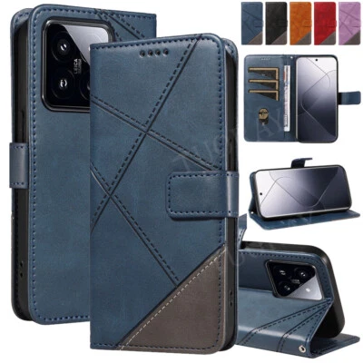 MARKENLOS Leder Hülle Für Redmi Note 14 13 12 11 Pro Tasche Schutzhülle Etui Case Cover
