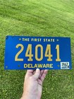 <!--F#f_0-->VINTAGE ORIGINAL 1967 DELAWARE LICENSE PLATE RIVETED 24041 RIVETS TAG TOPPER<!--F/-->