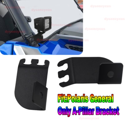 A-Pillar Upper Hood Mounting Bracket Kits Fit Polaris General LED Light Pods