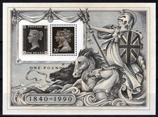 GB Penny Black Anniversary Mini Sheet MNH 1990