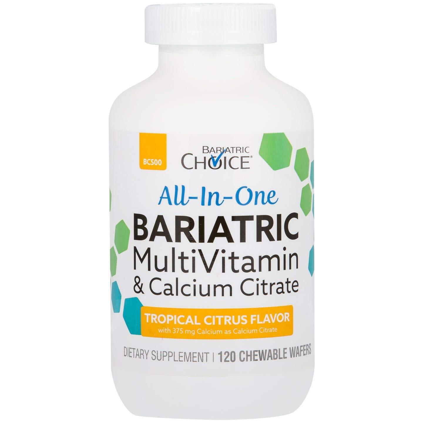 All-in-One Bariatric MultiVitamin with 375 mg Calcium Citrate, Tropical Citru...