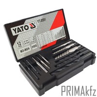Yato YT-0591 Bolzenausdreher Satz Hss Bohrer Schraube Ausdreher Linksausdreher