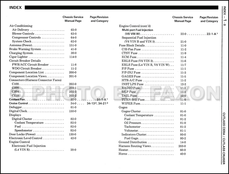 Olds 1987 manual de diagnóstico eléctrico 88 98 Toronado Supreme Cutlass Oldsmobile Foto 2 de 4
